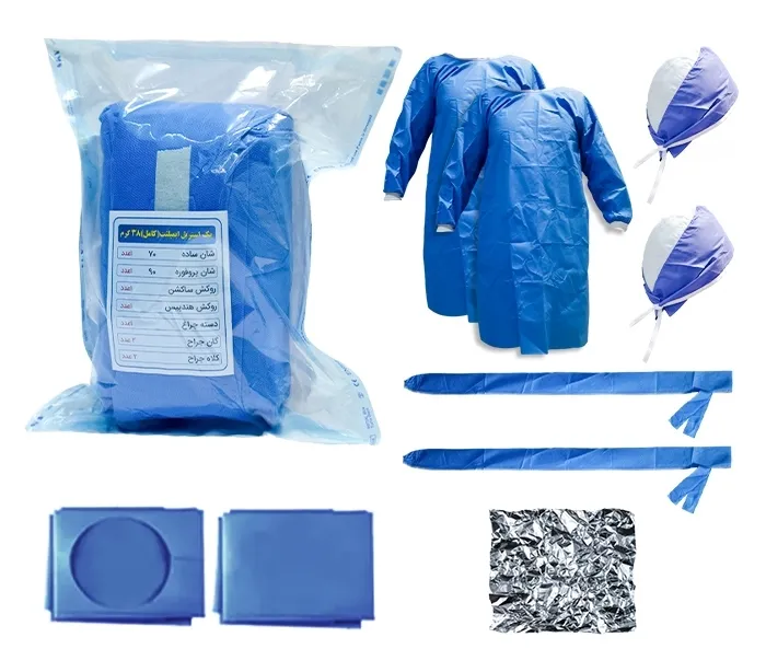 پک جراحی استریل کامل 38 گرمی ایمان شفا گستر Complete sterile surgical pack 38 grams Iman Shafa Gostar