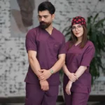 Medical scrub اسکراب پزشکی مدل پرشیا سماقی