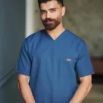 اسکراب پزشکی مدل پرشیا آبی درباری Medical scrub